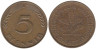  ФРГ. 5 пфеннигов 1977 год. (J) 