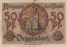  Бона. Германия. Деггендорф 50 пфеннигов 1918 год. Нотгельд. (VF) 