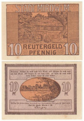 Бона. Германия. Миров 10 пфеннигов 1922 год. Нотгельд. (VF)