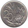  ЮАР. 20 центов 1981 год. Протея артишоковая. 