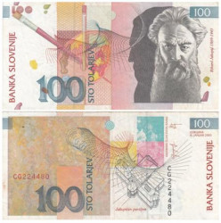 Бона. Словения 100 толаров 2003 год. Рихард Якопич. (VF)