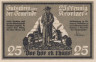  Бона. Германия. Кевелар 25 пфеннигов 1921 год. Нотгельд. (XF) 