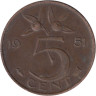  Нидерланды. 5 центов 1951 год. Королева Юлиана. 