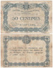  Бона. Франция (Торгово-Промышленная Палата). 50 сантимов 1920 год. Город Эпиналь, Департамент 88. (F-VG) 