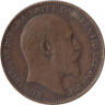  Великобритания. 1 фартинг 1907 год. 