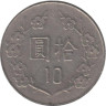  Тайвань. 10 долларов 1982 год. Чан Кайши. 