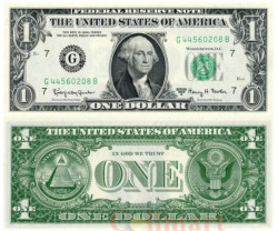 Бона. США 1 доллар 1963 год. Джордж Вашингтон. (Пресс)