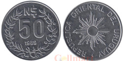 Уругвай. 50 новых песо 1989 год.