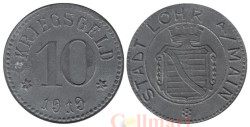 Германия. Лор-на-Майне. 10 пфеннигов 1919 год. Нотгельд.