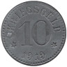  Германия. Лор-на-Майне. 10 пфеннигов 1919 год. Нотгельд. 