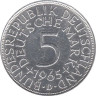  Германия (ФРГ). 5 марок 1965 год. (D) 