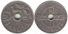  Норвегия. 1 крона 1997 год. Птица в винограднике. 