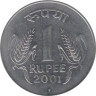  Индия. 1 рупия 2001 год. (♦ - Мумбаи) 