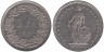  Швейцария. 1 франк 1987 год. Гельвеция. (В) 
