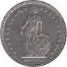  Швейцария. 1 франк 1987 год. Гельвеция. (В) 
