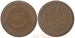 ФРГ. 5 пфеннигов 1978 год. (F)
