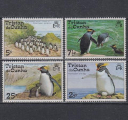 Набор марок. Тристан-да-Кунья 1974 год. Пингвины. (4 марки)