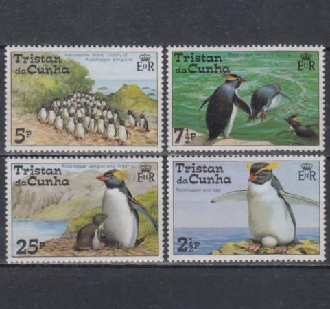  Набор марок. Тристан-да-Кунья 1974 год. Пингвины. (4 марки) 