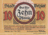  Бона. Германия. Вецлар 10 пфеннигов 1920 год. Нотгельд. (XF) 