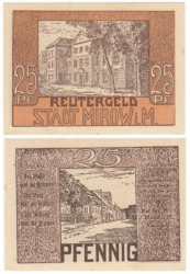 Бона. Германия. Миров 25 пфеннигов 1922 год. Нотгельд. (XF)