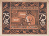  Бона. Германия. Нойхаус-ам-Реннвег 75 пфеннигов 1921 год. Нотгельд. (VF) 