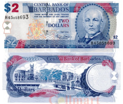 Бона. Барбадос 2 доллара 2007 год. Джон Редман Бовелл. (Пресс)