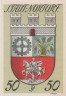  Бона. Германия. Норторф 50 пфеннигов 1920 год. Нотгельд. (XF) 