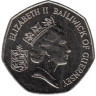  Гернси. 50 пенсов 1990 год. Цветы. 
