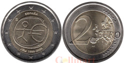 Испания. 2 евро 2009 год. 10 лет монетарной политики ЕС (EMU) и введения евро.