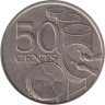  Тринидад и Тобаго. 50 центов 1977 год. Барабаны. 