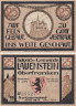  Бона. Германия. Лауэнштайн 25 пфеннигов 1921 год. Нотгельд. (XF) 