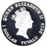  Тувалу. 1 доллар 2010 год. Балет - Золушка. 