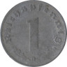  Германия - Третий рейх. 1 рейхспфенниг 1944 год. (G) 