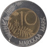  Финляндия. 10 марок 1993 год. Глухарь. (AU) 
