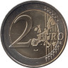  Нидерланды. 2 евро 2005 год. Портрет королевы Беатрикс в профиль. 