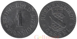 Германия. Кассель. 1 пфенниг 1917 год. Нотгельд.