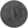  Германия. Кассель. 1 пфенниг 1917 год. Нотгельд. 
