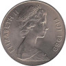  Фиджи. 1 доллар 1969 год. Елизавета II. 