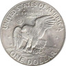  США. 1 доллар 1971 год. Эйзенхауэр, серебряный доллар. (S) 