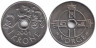  Норвегия. 1 крона 2004 год. Птица в винограднике. 