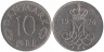  Дания. 10 эре 1976 год. 