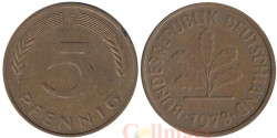 ФРГ. 5 пфеннигов 1978 год. (G)