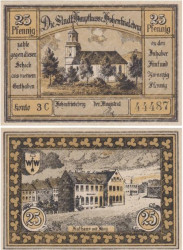 Бона. Германия (Польша). Гогенфридберг (Добромеж) 25 пфеннигов без года (серия 3 С). Нотгельд. (XF)