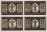  Набор банкнот. Германия. Мюхельн 50 и 75 пфеннигов 1921 год. Нотгельды, 4 штуки. (VF) 