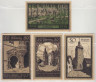  Набор банкнот. Германия. Мюхельн 50 и 75 пфеннигов 1921 год. Нотгельды, 4 штуки. (VF) 