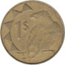  Намибия. 1 доллар 1993 год. Орёл-скоморох. 