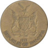  Намибия. 1 доллар 1993 год. Орёл-скоморох. 