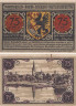  Бона. Германия (Польша). Нойштеттин (Щецинек) 75 пфеннигов 1921 год. Нотгельд. (XF) 