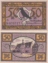 Бона. Германия. Мерзебург 50 пфеннигов 1921 год (серия S). Нотгельд. (XF)