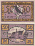  Бона. Германия. Мерзебург 50 пфеннигов 1921 год (серия S). Нотгельд. (XF) 